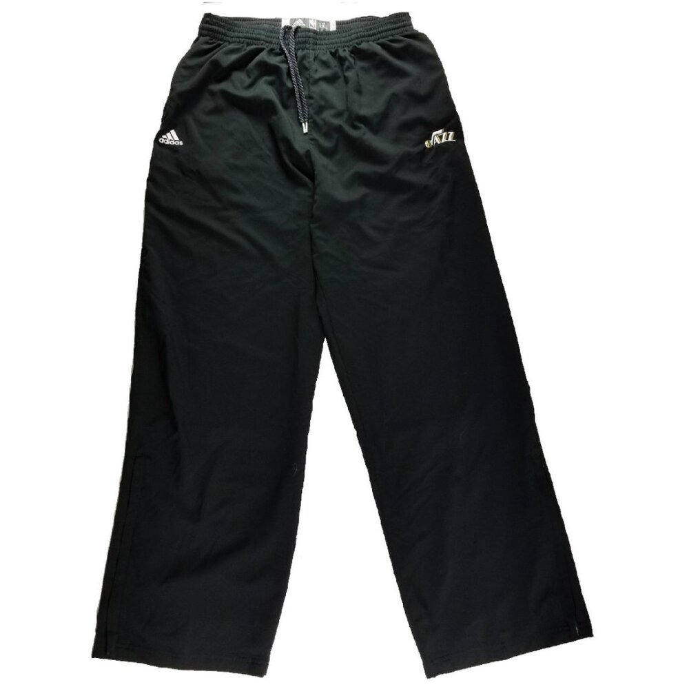 Adidas NBA Jazz Licensed Basketball Track Jogger Pants Pocket & Leg Zippers 2XL